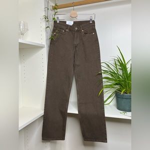 H&M baggy brown denim BRAND NEW